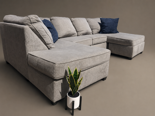 Grey U_shaped Sectional